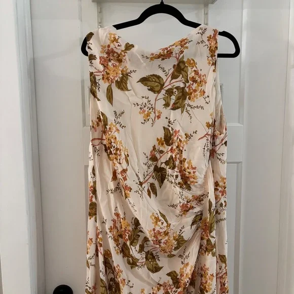 NWT Reformation Senna Bella Floral High Slit Sleeveless Maxi Dress Size 16 New - Picture 3 of 11